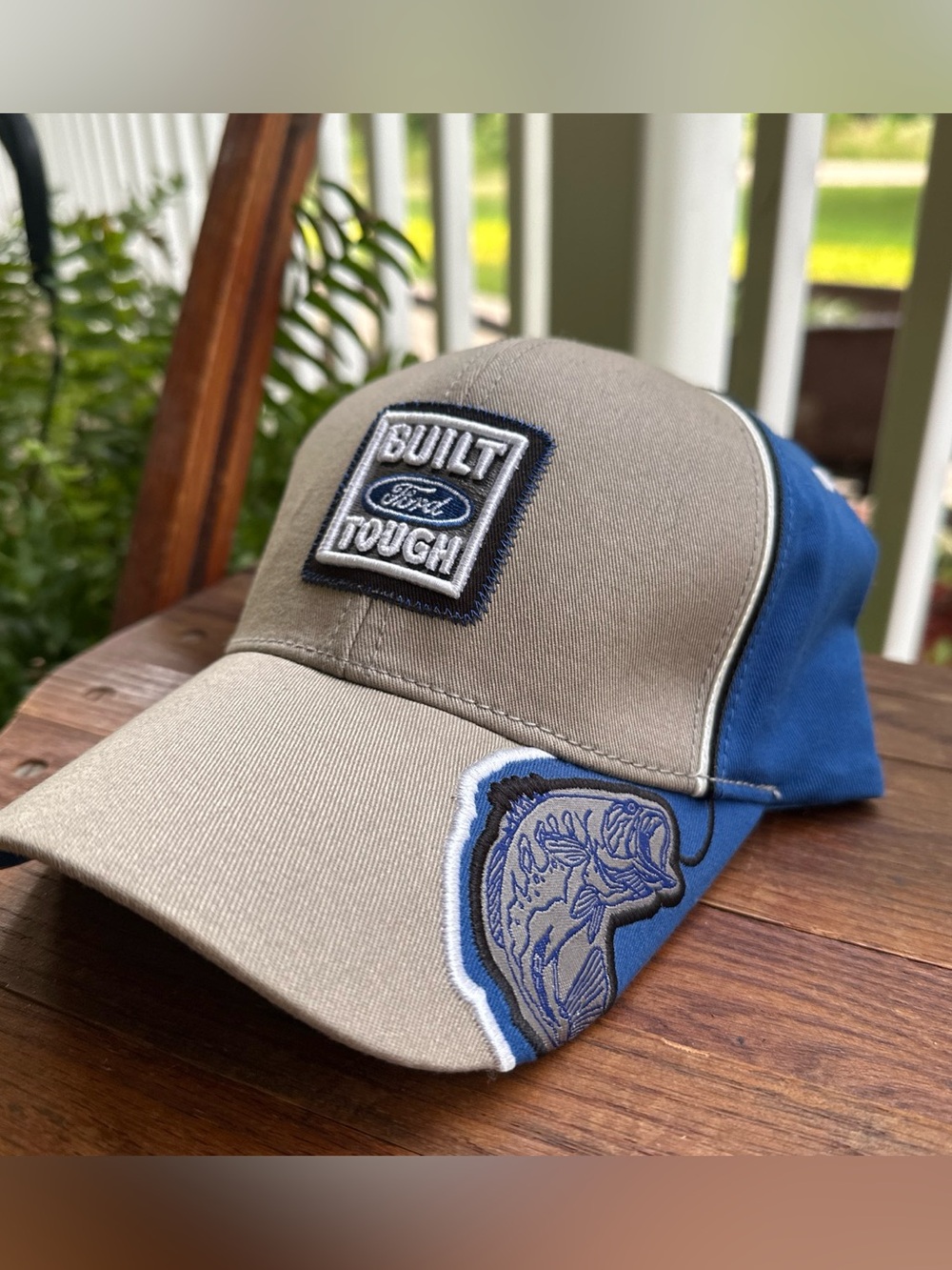 Ford Two-Tone Khaki and Blue Baseball Hat